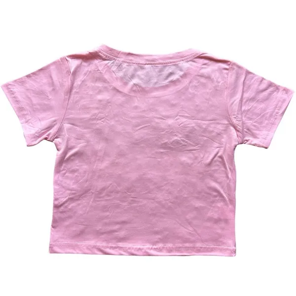 Von Dutch Y2K Pink Cropped Baby T-Shirt - Image 2