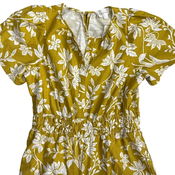 Anthropologie Somerset Wide Leg Jumpsuit in Chartreuse Pockets Size‎ Medium - Image 10