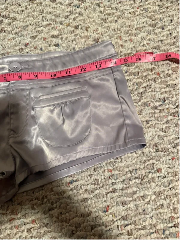 Jaded London Ballet Satin Mini Micro Short in Gray- Size US 2 - Image 10