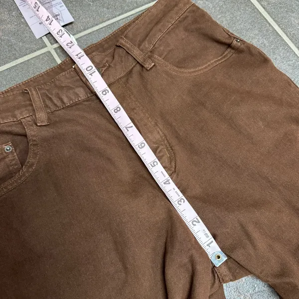 NEW Oyrosy Vintage Western Fringe Flared Jeans Brown Small - Image 10