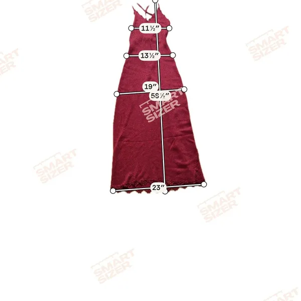 Burgundy Metallic Knit Maxi Dress Crochet Lace Trim Lace Up Back Wine Red Gown - Image 3