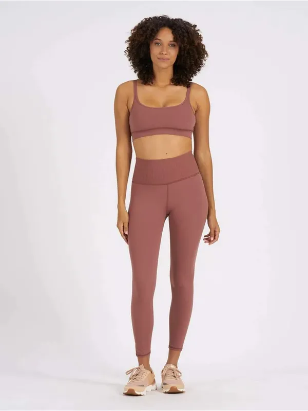 Vuori Women's Rib Studio Legging VW428 Terracotta Womens‎ Size S - Image 3