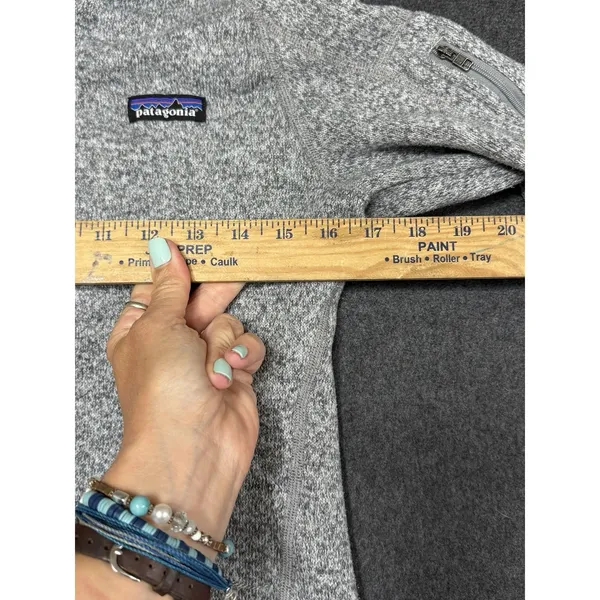 Better Sweater PATAGONIA 1/4 Zip‎ Fleece Lined Knit Heather Grey Small Gorpcore - Image 7