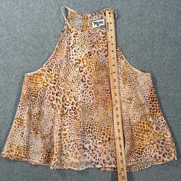 Show Me Your Mumu Selena Top Women's X-Small Animal Print Sheer High Neck Top - Image 4