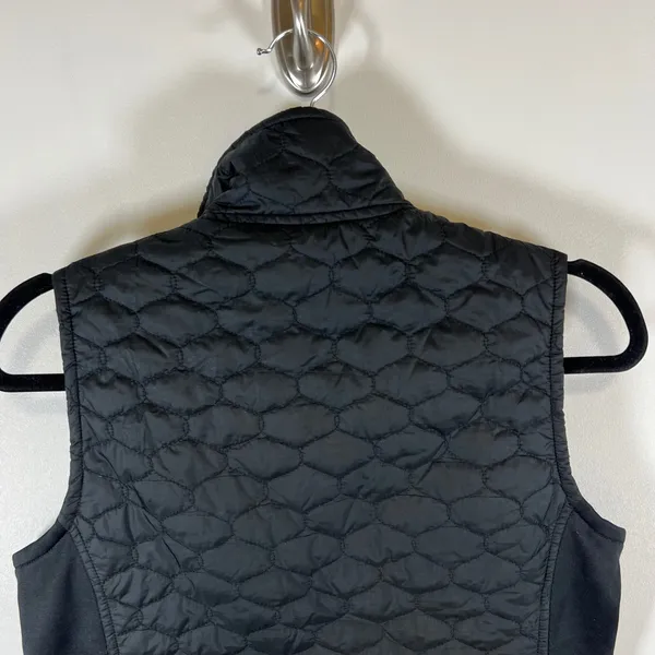 LL Bean PrimaLoft Packaway Vest Womens Small Black‎ Quilted Full Zip Gorpcore - Image 10
