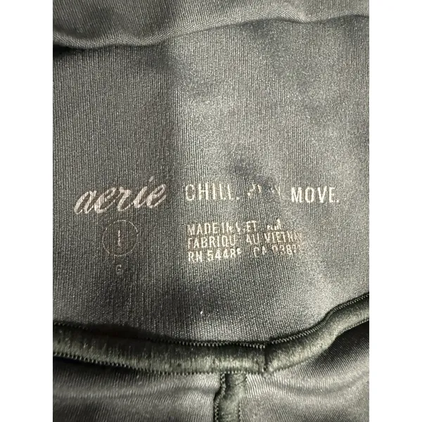Aerie Play Real Me High Waisted Leggings Green Women's‎ Large - Image 4