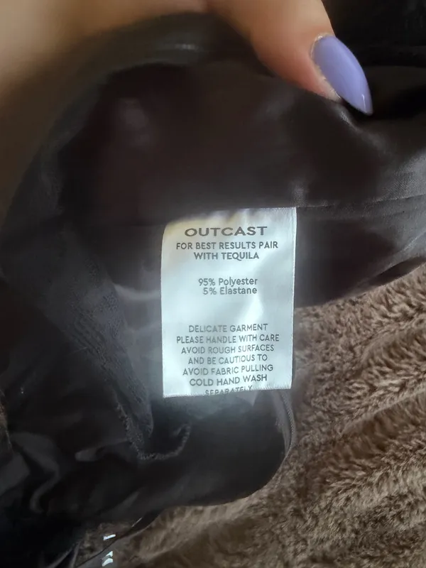 Outcast Clothing Mini Dress Black - Image 8