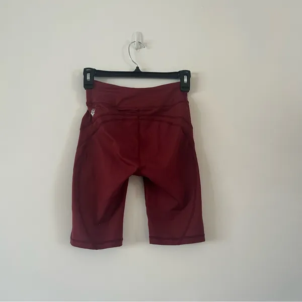 FP Movement Free People Burgundy High Waist Biker Shorts XS - Image 3