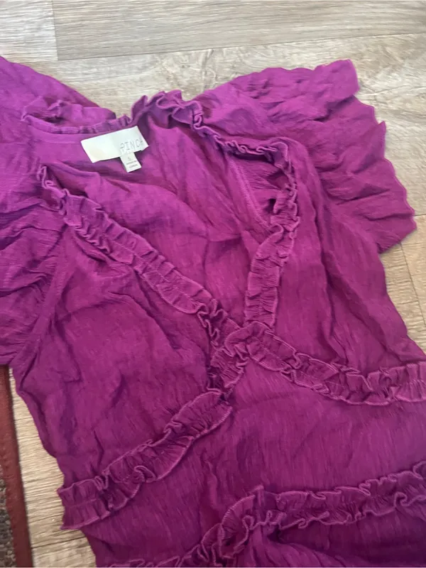 Pinch Purple Ruffle Tiered Maxi Dress - Women - Image 7