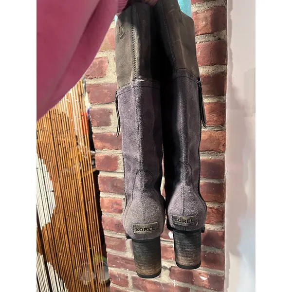 SOREL Addington Tall Waterproof Leather Knee High Lug Heel Boots 7.5 - Image 10