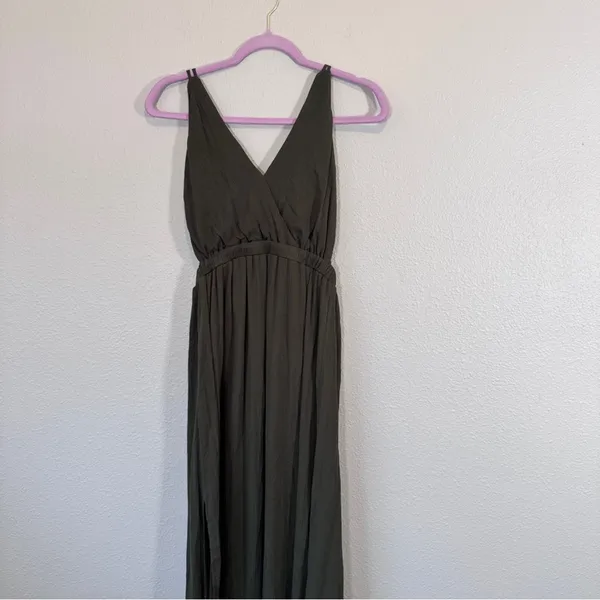 Lulus Green Strappy Halter Maxi Dress Womens XS Summer Beachy Casual Long - Image 7