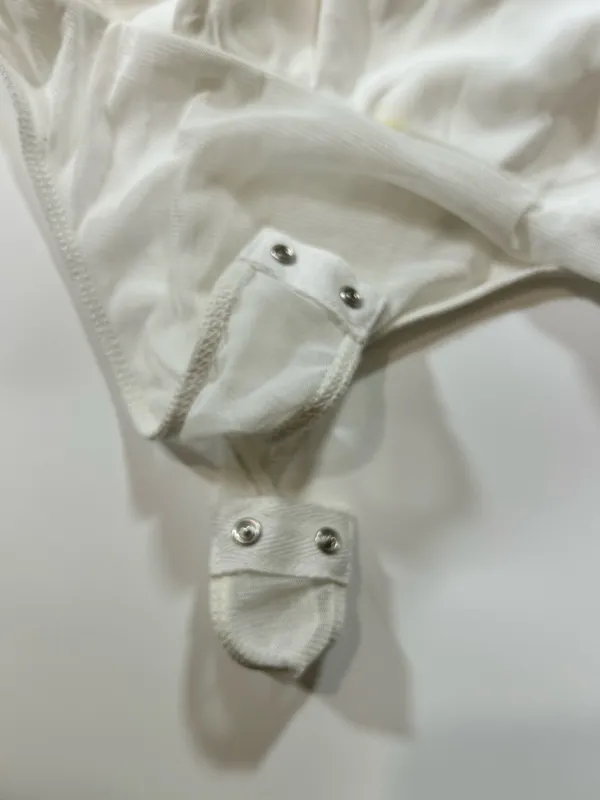 ASTR The Label White Cowl-Neck Bodysuit Size Large - Image 4