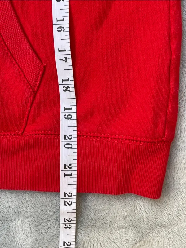 Ralph Lauren Jeans Co. Red Zip Up Hoodie Streetwear preppy activewear outdoor L - Image 6