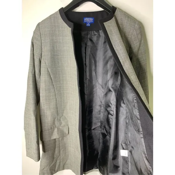 Pendleton vintage houndstooth jacket 100% virgin wool size 10 - Image 5