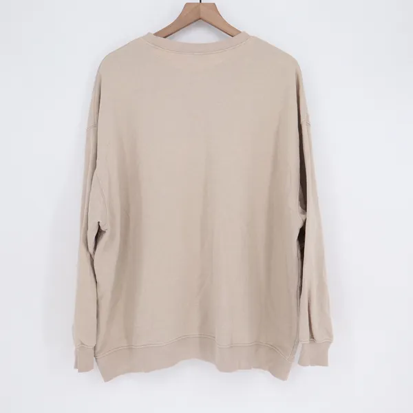 H&M Divided Oversized Crewneck Sweatshirt Tan Beige XL - Image 5