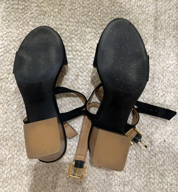 Black Block Heels Size 7 - Image 6