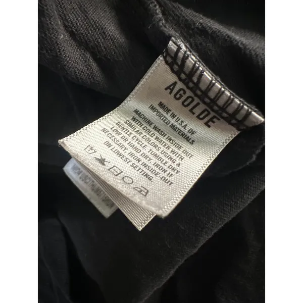 Agolde adine black tee shirt xs - Image 3