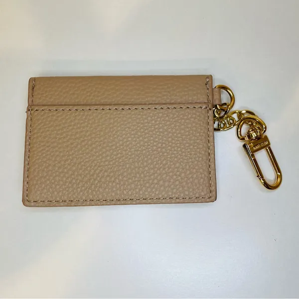 Anne Klein Women’s Beige Card Coin Holder with‎ Gold Chain - Image 2