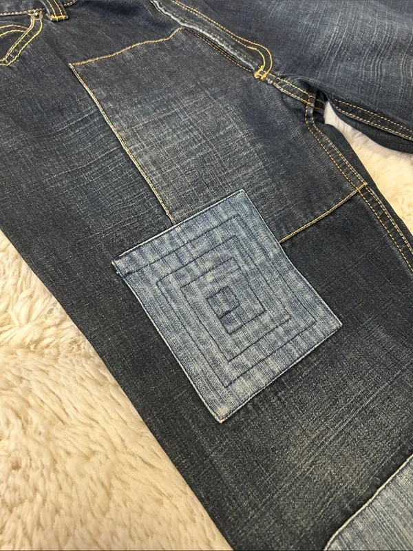 X2 Denim Patchwork Jacket Jeans Set Size undefined - Image 10