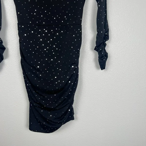 Lucy In‎ The Sky Women's twinkling Open Back Dress Sz L - Image 4