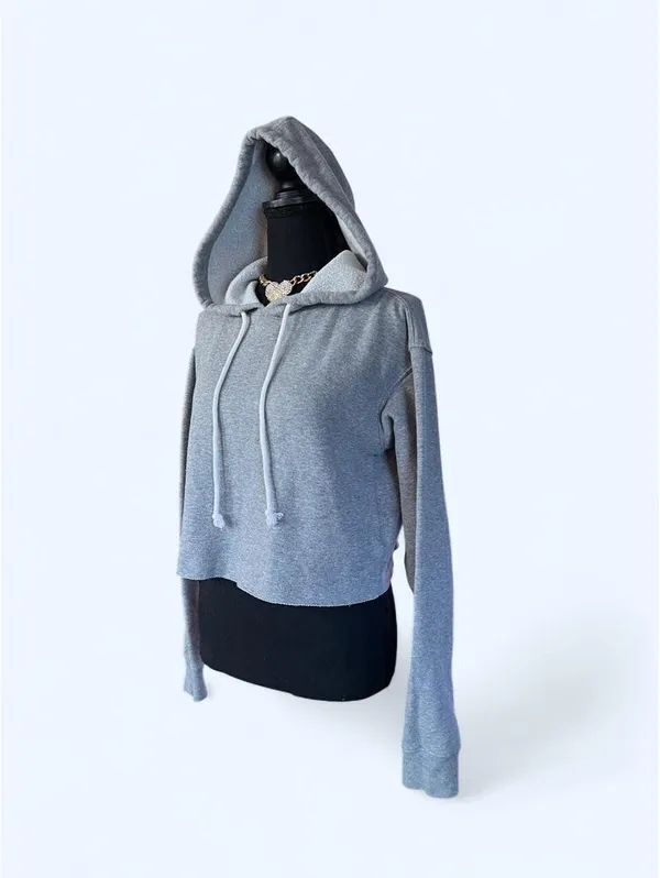 Coquette Clean Girl Minimalist Cropped Hoodie Size XS 🤍 - Image 4