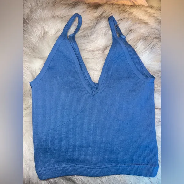 NWOT Free People Movement Happiness Runs (V-neck Watch Out Tank) -Crop top 🦋 - Image 5