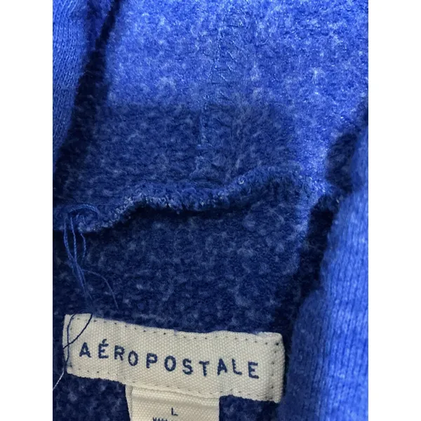 Aeropostale Aero New York 1987 Blue Pullover Hoodie Womens Large Sweatshirt - Image 3