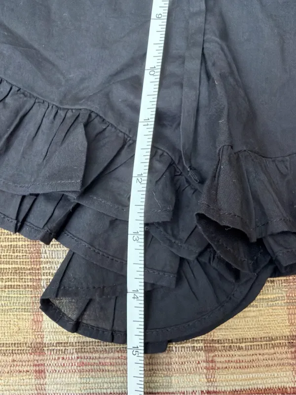 J. Crew Black High-Waist Ruffle Hem Shorts - Image 5