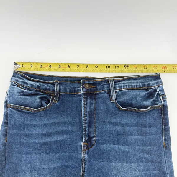 Stetson High Rise Flare Jeans Womens 12 Reg Blue Denim 11-054-0921-2400BU - Image 7