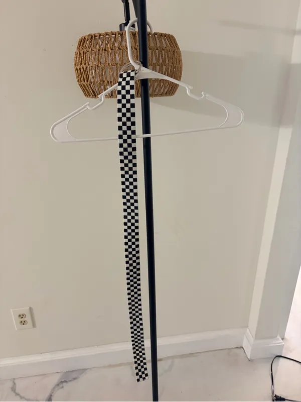 Black & White Checkerboard Web Belt - Image 2
