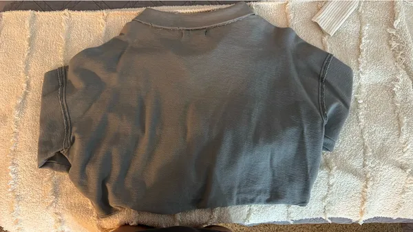 Free People Cropped Pullover Blue - Image 2