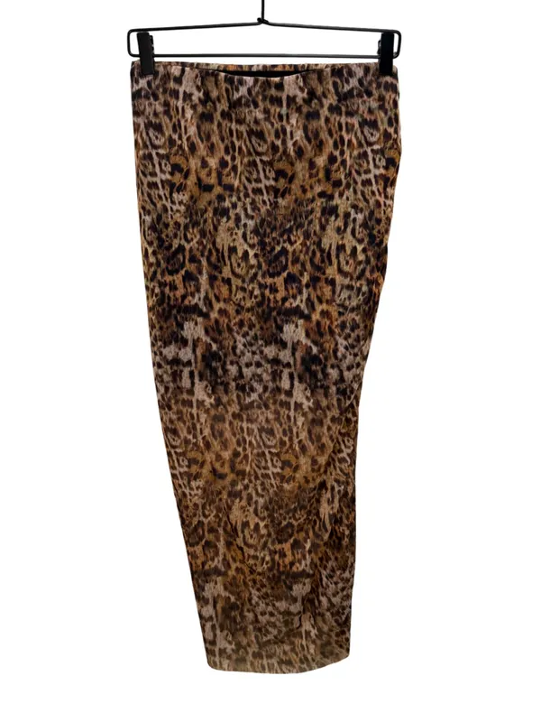 AllSaints Nora Leopard Print Mesh Midi Skirt NWT Size 6 - Image 8
