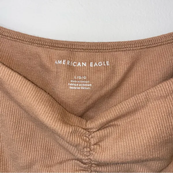 American Eagle Outfitters Brown Ribbed Top - Image 5