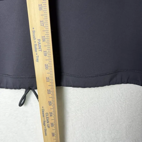 Lululemon Unleash Strength Hoodie Spacer Black 1/2 Zip Women's size 12 - Image 9