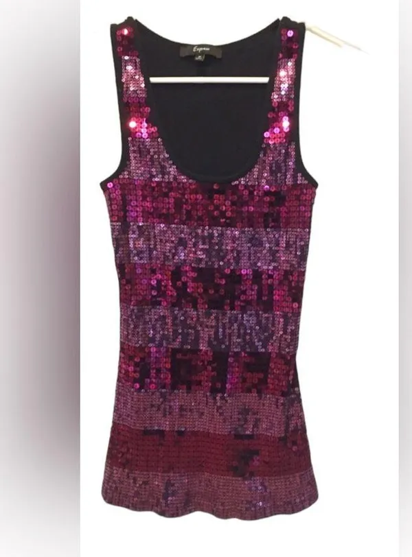 Express NWOT sequin tank top - Image 2