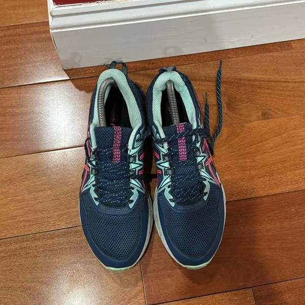 Asics Womens Gel Venture Blue Pink‎ Running Shoes Sneakers Size 10 - Image 6