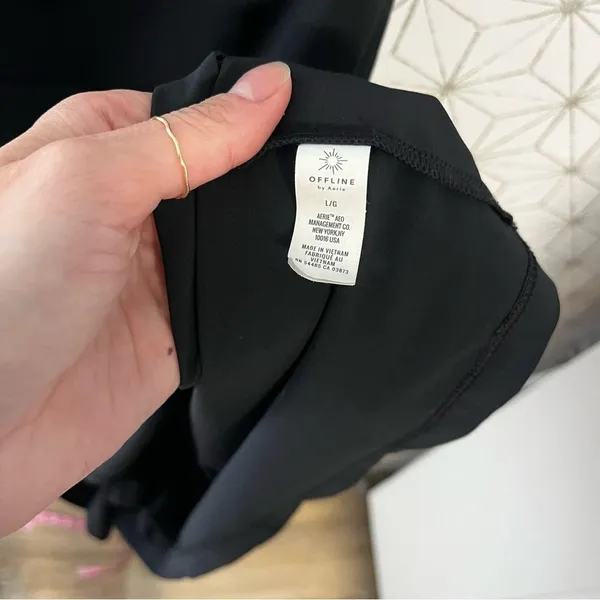 Aerie Offline Exercise Dress Black Cross Back - Image 7