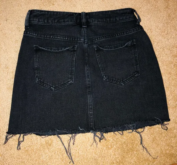 PacSun Black Denim Skirt - Image 2