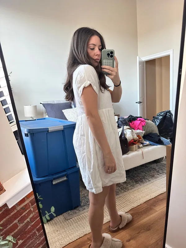 White Mini Dress Universal Thread - Image 2