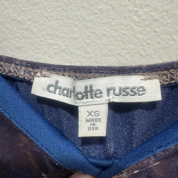 Vintage 90s Y2K Charlotte Russe Crushed Velvet Maxi Slip Dress XS - Image 3