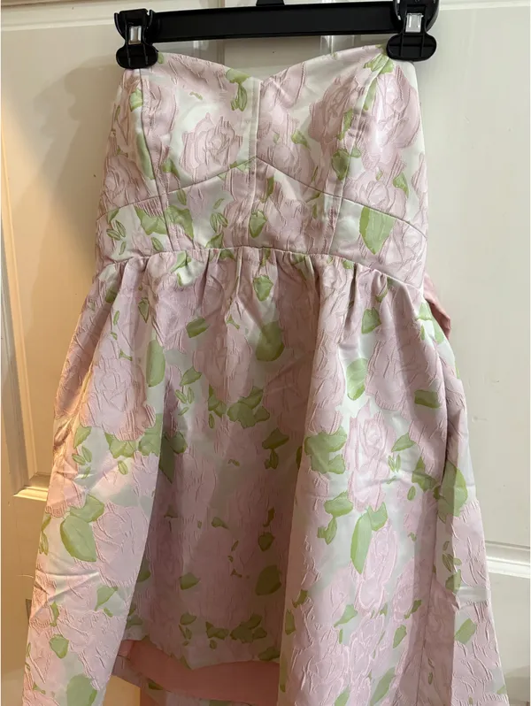 short floral dress Pink Size L - Image 2