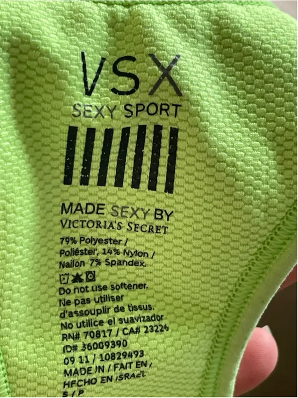 Women's Victoria's Secret VSX Sexy Sport Sports Bra Size S Green - Image 4