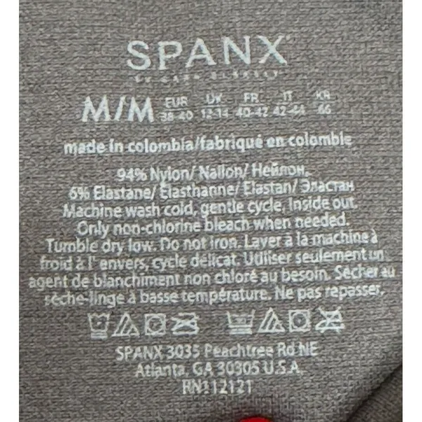 Spanx Women's Leggings Seamless Stretch High Rise Camo Jegging Gray Green Medium - Image 5
