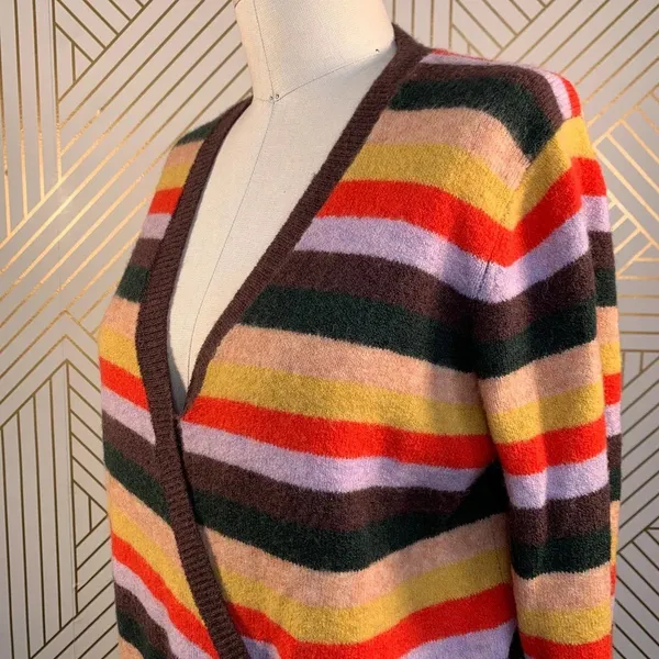 Madewell Wrap-Front Pullover‎ Sweater in Stripe - Image 7