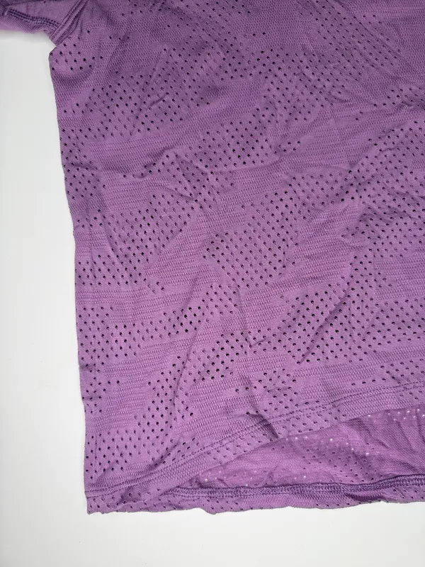 Lululemon Short Sleeve Mesh Breathable Purple - Image 4