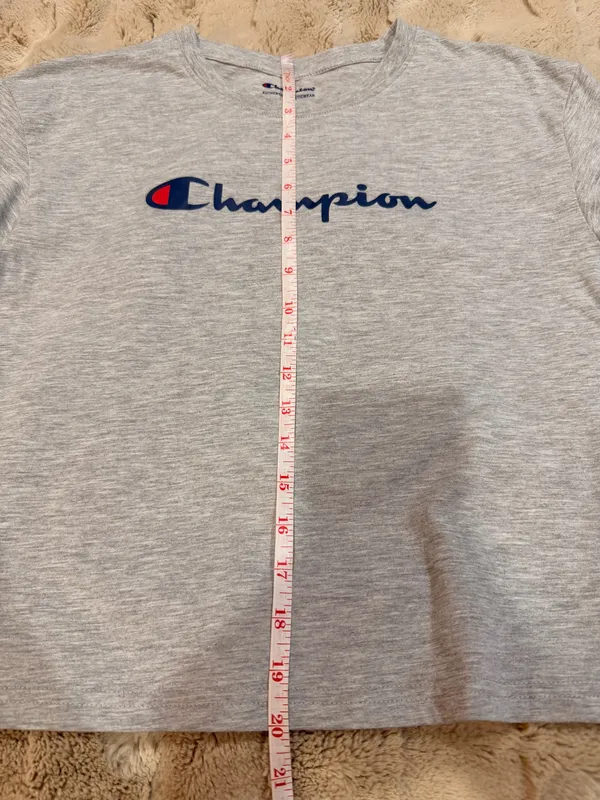 Champion Logo Oversized Shirt Lounge Athleisure Casual Y2K Summer Comfy Everyday - Image 7