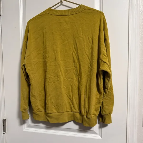 American Eagle Ahh-Mazingly Soft Sweatshirt Womens Med Chartruese Green Crewneck - Image 5