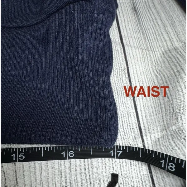 Figs Women’s Scrub Top Crew Neck Sweater, XS Navy Blue - Image 12