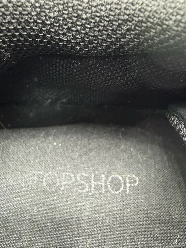 Topshop Ciara Chunky Dad Sneakers Black EU 41 Made Italy Y2K Platform - Image 8