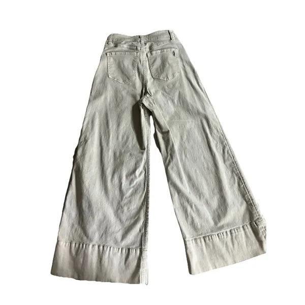 Sexy Woman Hugh Ruse Wide Leg Pants Size XS Tan Casual Comfort - Image 2